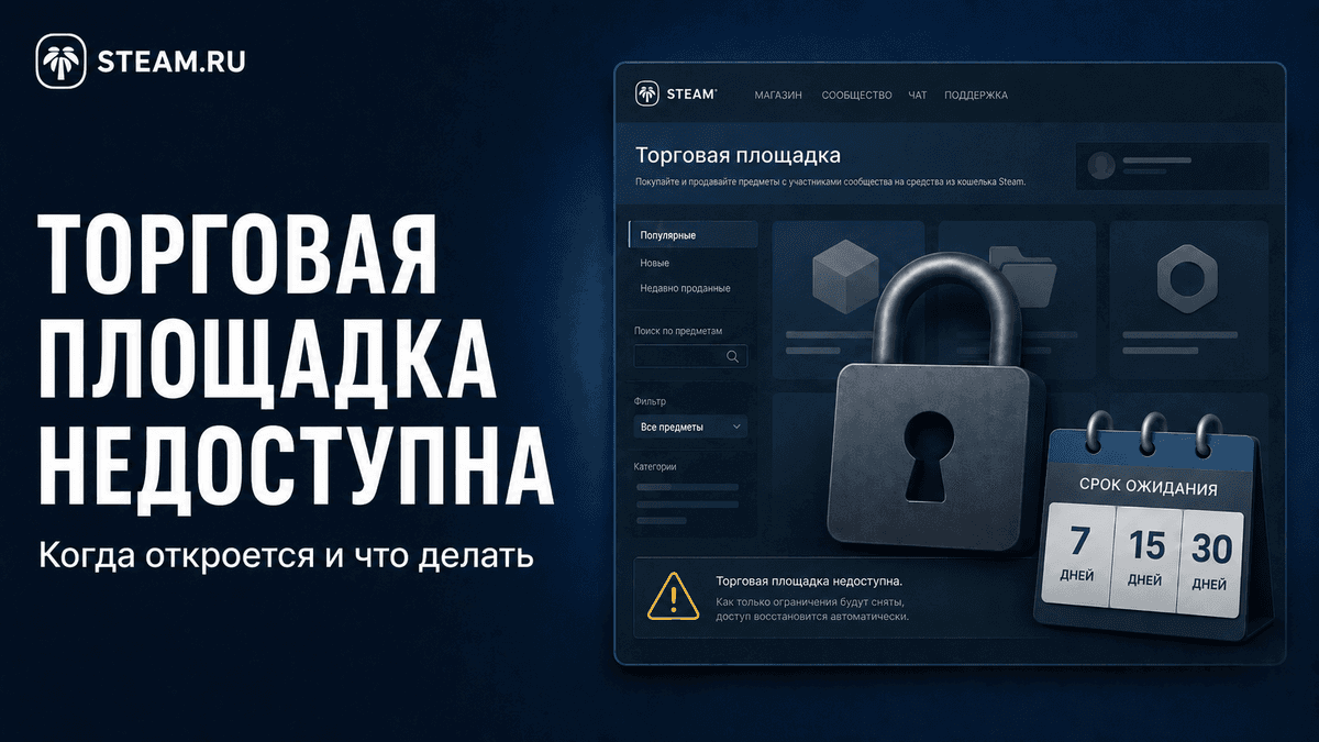 Торговая площадка Steam недоступна: когда откроется и что делать