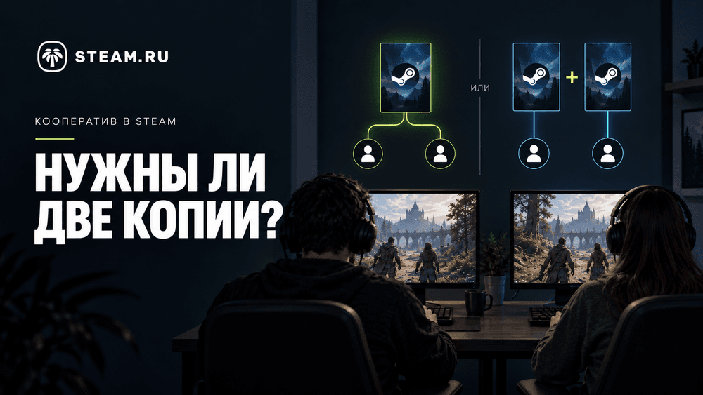 Нужно ли покупать две копии игры, чтобы играть вдвоём?